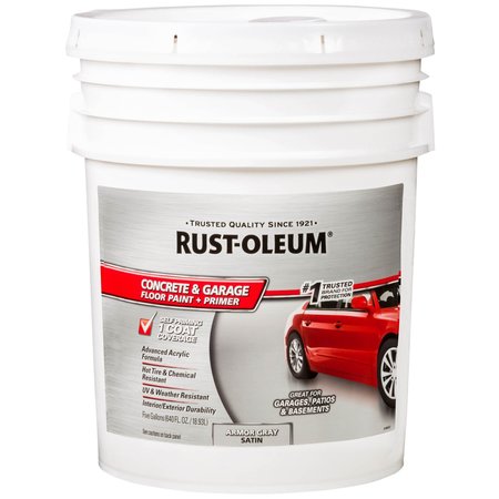 Rust-Oleum 5 gal Satin Finish, Armor Gray 320173